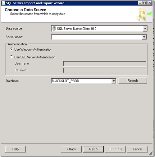 copiar tablas de una BBDD SQL Server a otra-III