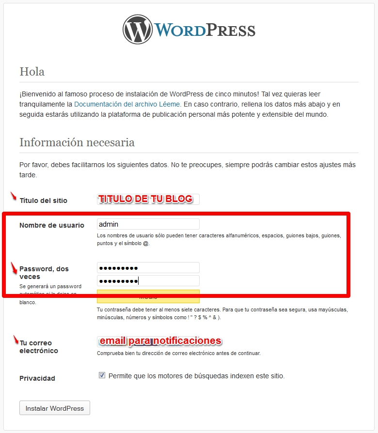 Instalación del Hosting de WordPress instalación-Wordpress-hosting-linube