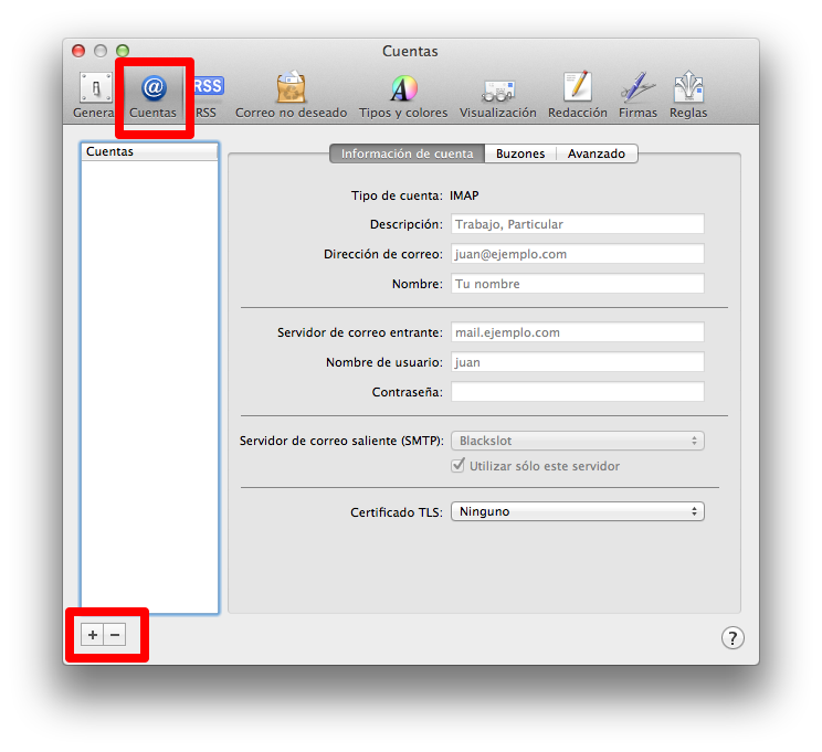 Configurar-cuenta de correo-Mail-paso a paso-linube