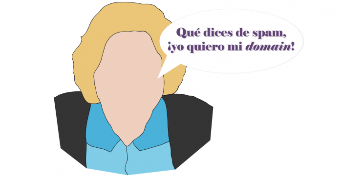 Paquita Salas y sus problemas con el spam y el dominio