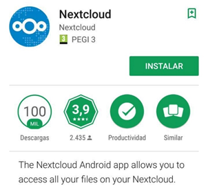 Descargar la aplicación Nextcloud para Android